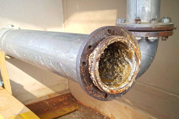 Card Biofilm Services pipe has build up, corrosion Blue Earth Products