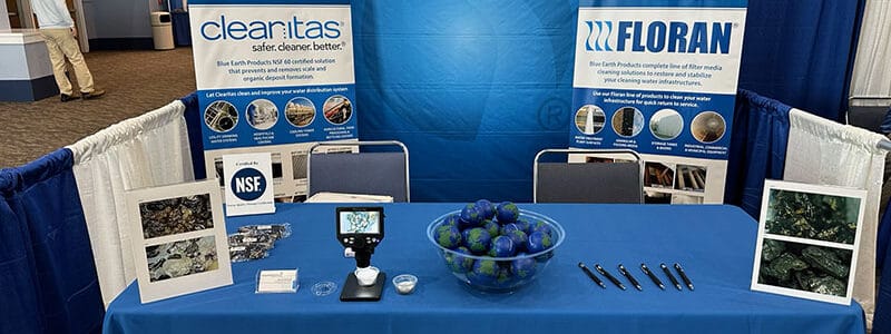 Booth Set up at Convention for Blue Earth Products